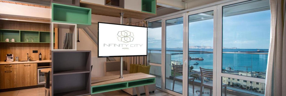 Heraklion Crete Airport Taxi to Infinity City Boutique Hotel in Heraklion City