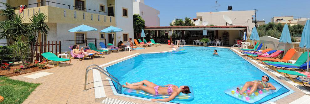 Heraklion Crete Airport Taxi to Stelios Residence Apartments in Malia